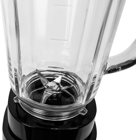 LOVIO Blender met Kan - 500W Krachtige Blender met 3 BPA-vrije Tritan Flessen en Koffie- & Notenmolen - Glazen Kan 600ml, RVS Messen van LOVIO — afbeelding 4