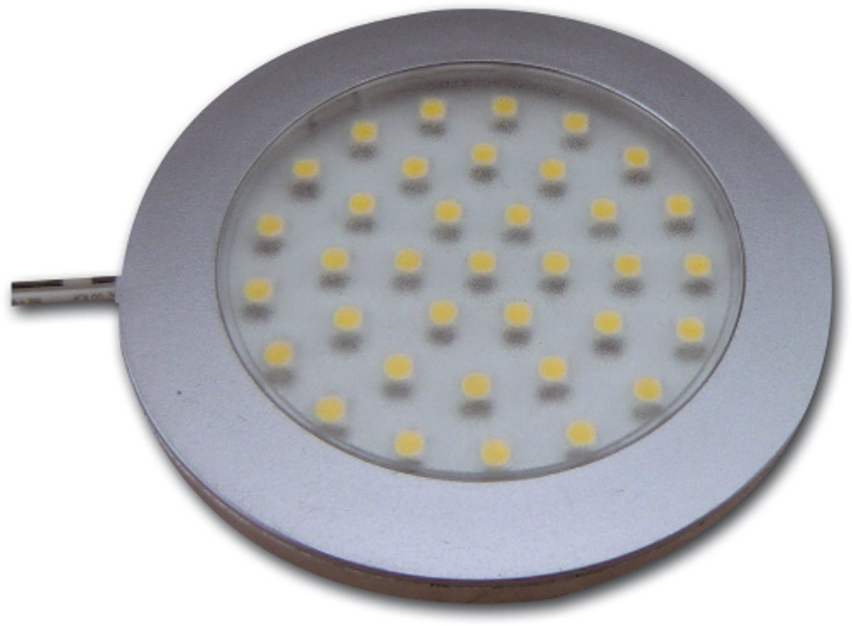 Hollex LED spot metaal 10-30V 2,8W warm wit ø68mm