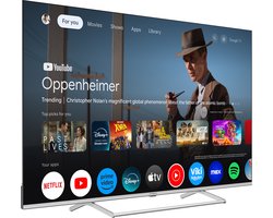 STRONG - TV 50" (126 cm) SRT50UG8773C QLED - Smart Google TV 4K UHD - Chromecast - Google Assistant - Dolby ATMOS - Doly Vision - Quantum dot colors - Drievoudige tuners - Wifi - Bluetooth - Port Ethernet - 4xHDMI + 2xUSB - NETFLIX