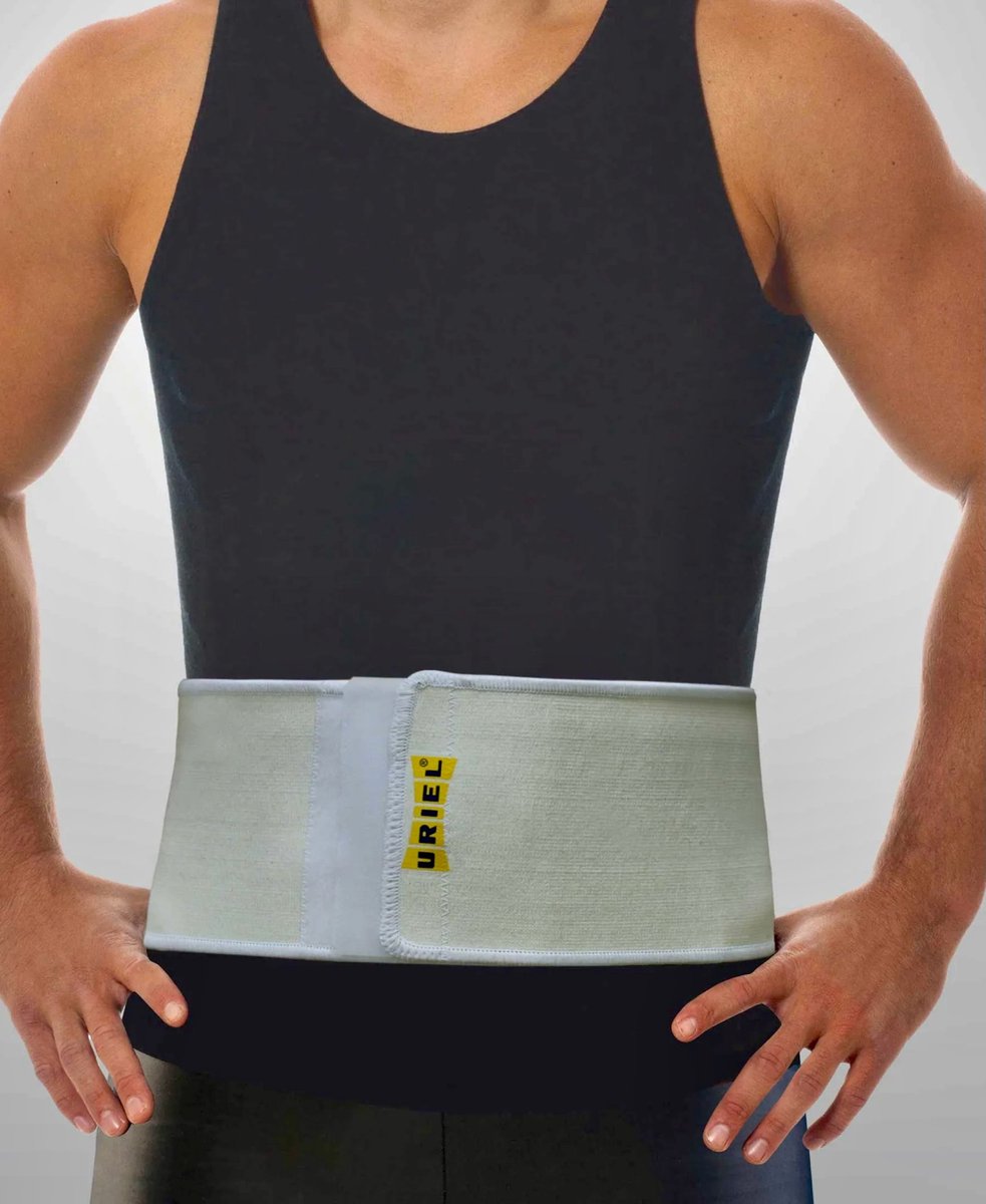 Goedkoopste Uriel - Navelbreukband met Drukpelotte - Buikband voor Volwassenen - Maat M - Wit - Unisex