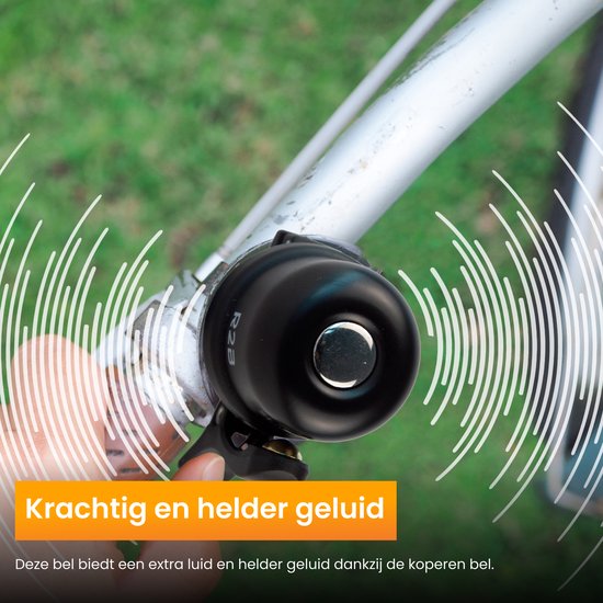 VIVEY Fietsbel Met AirTag-verbergplek – 360° Draaibaar, Past Op Stuur 15-35 Mm, Aluminium, Waterdicht 3 miniatura