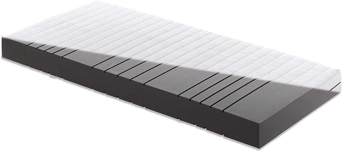 MatrasDirect Matras Loes - 140x200 - 13 cm dik - Anti-Allergie - Afritsbare en wasbare hoes Wit