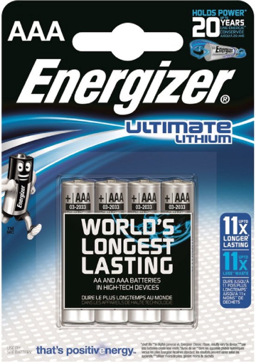 Energizer 7638900262643 huishoudelijke batterij Wegwerpbatterij AA Lithium