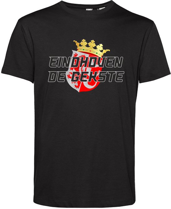 T-shirt Eindhoven de Gekste | Eindhoven | Shirt Kampioen | Geen officieel PSV Artikel | Zwart | maat 4XL