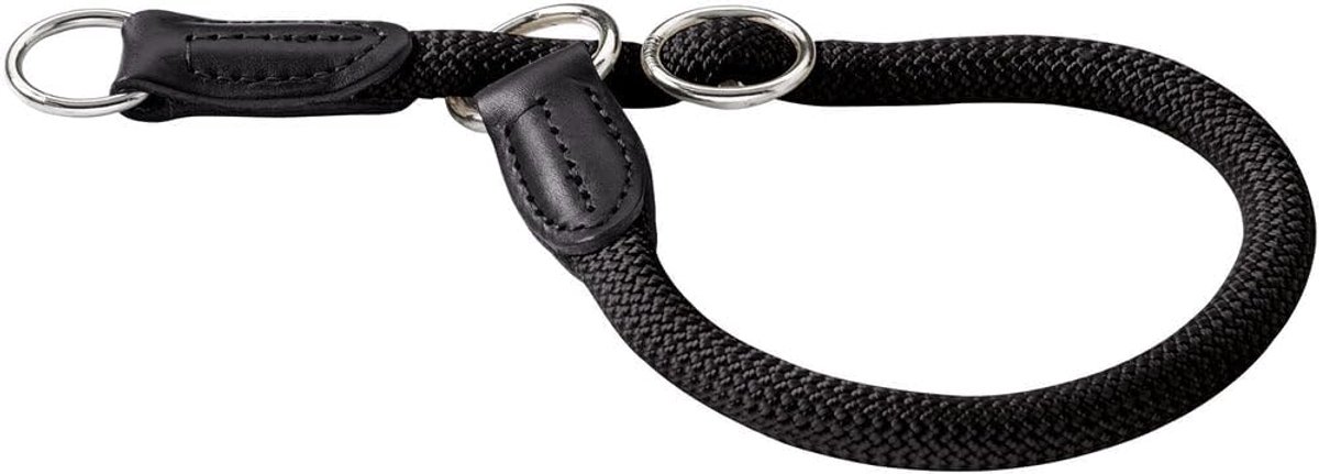 Robuuste, Weerbestendige Dressuurhalsband voor Honden - M-L - Zwart