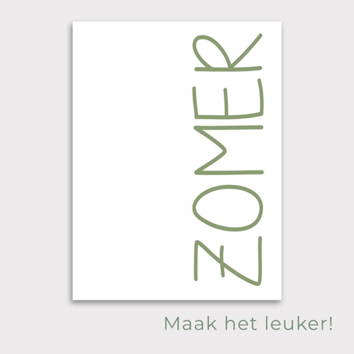 Tuinposter Zomer | Garden Green - Posters voor in de tuin - Tuindecoratie - Tuinposter - 50 x 70 cm