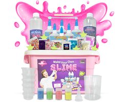 foto van Styma - Slijm maken - Slijm - Slime - Knutselen - slijm pakket - slijm maken voor kinderen - speelgoed - slijm maken XXL 41 pcs