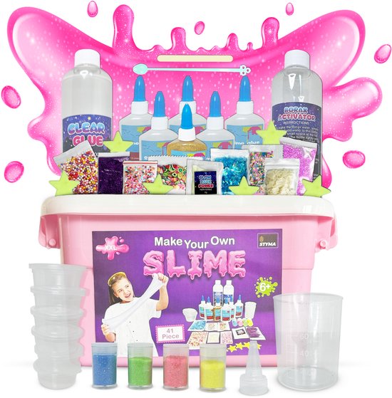 Styma slijm maken XXL pakket – 41 stuks