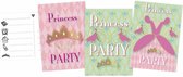 Prinsessen Uitnodigingen Party 6 stuks