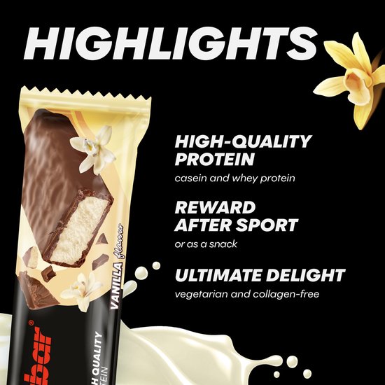 Powerbar eiwitreep - Protein+ Low Sugar - Vanille - 35 gram (16 stuks) van Merkloos — afbeelding 3