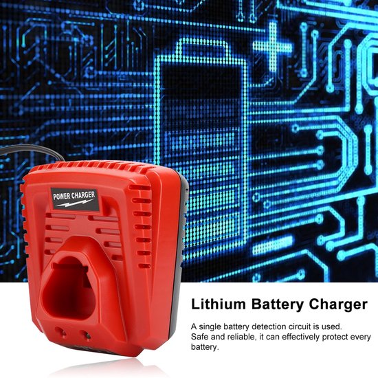 Geschikt voor Vervanging voor M12-acculader, lithium-acculader voor elektrisch gereedschap M112-accu (EU) van Merkloos	 — afbeelding 3
