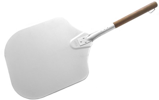 Foto: Grizzly grills pizzaschep rvs met houten handvat ideaal voor pizzaoven bbq en kamado