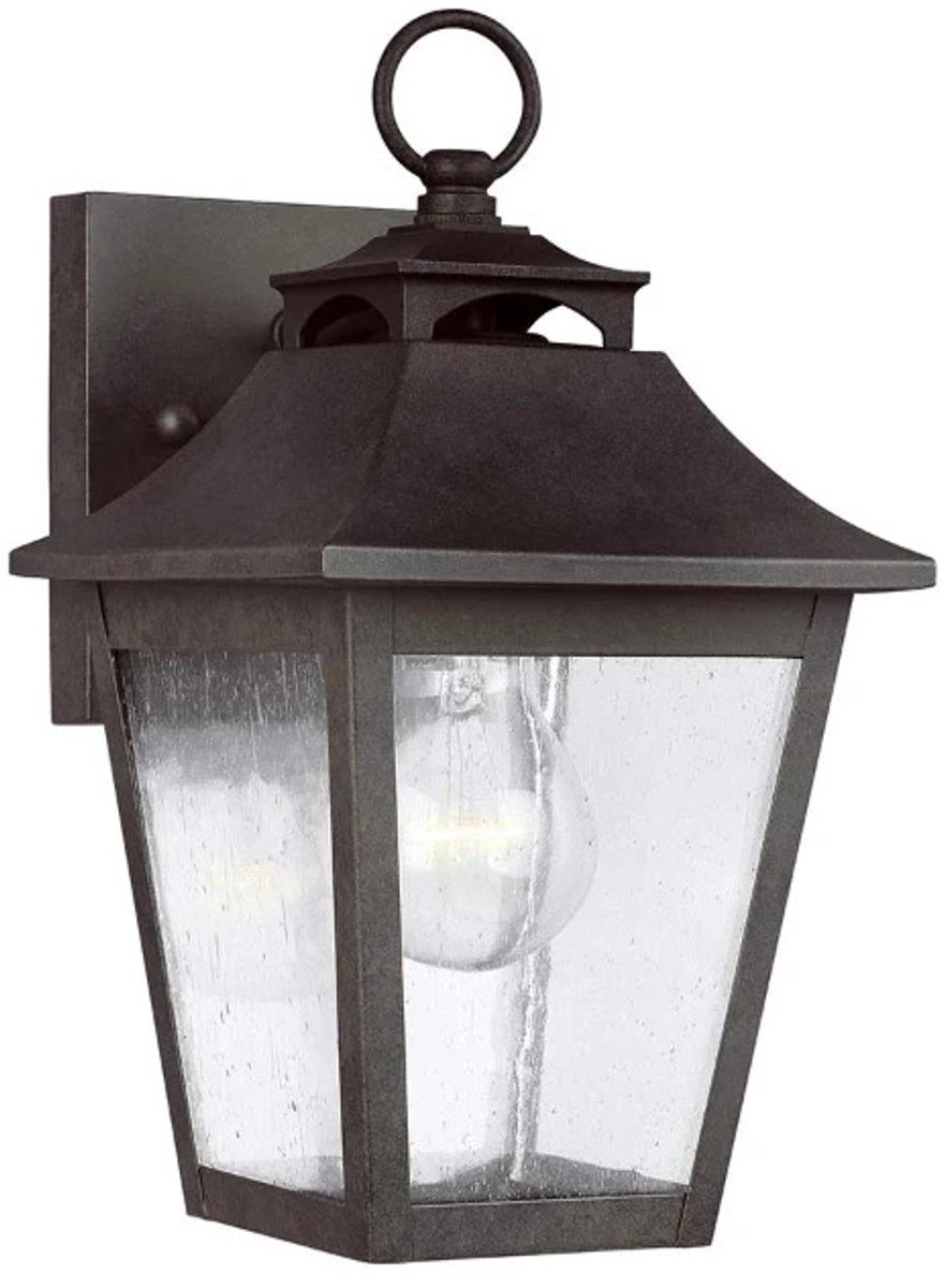 Feiss LED Wand Buitenlamp Galena | 1X E27 Max 60W | IP44 | Dimbaar | Sable