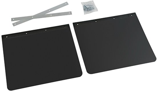 Zwarte PVC vrachtwagenspatlappen, per paar verpakt – 45×35 cm