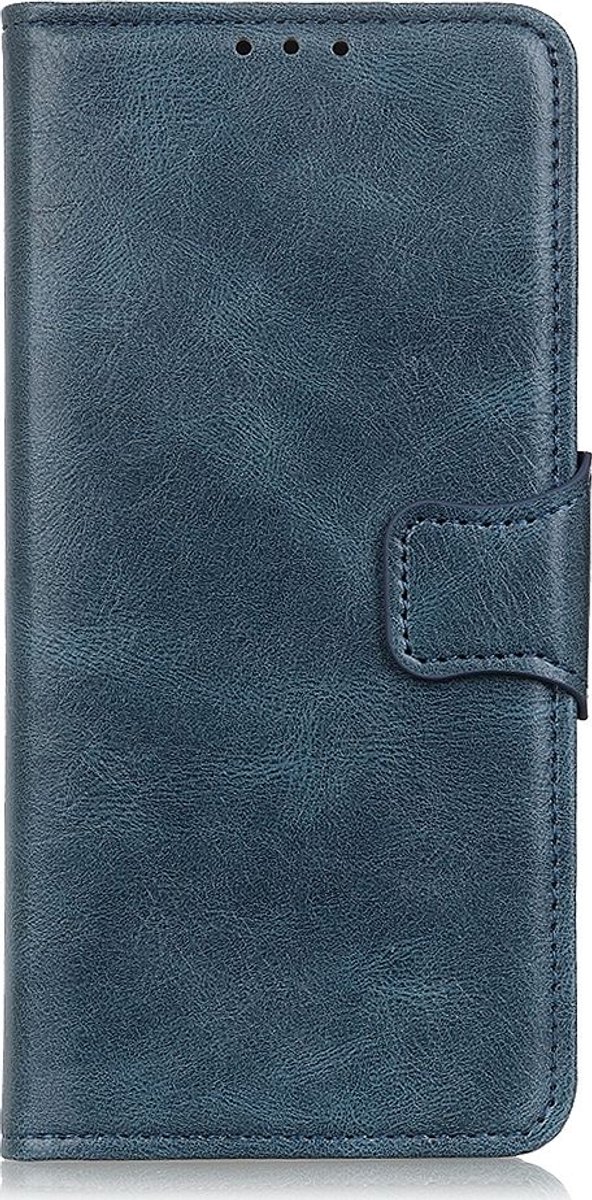 Mobigear Telefoonhoesje geschikt voor Motorola Moto G50 Hoesje | Mobigear Classy Bookcase Portemonnee | Pasjeshouder voor 2 Pasjes | Telefoonhoesje voor Pinpas / OV Kaart / Rijbewijs - Blauw