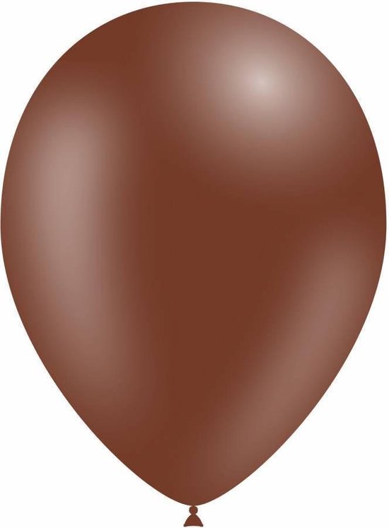 Ellende Snel Draaien Chocolade Bruine Ballonnen 25cm 50 stuks | bol.com