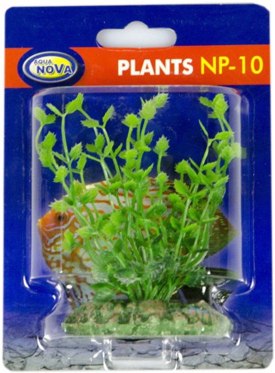 Foto: Aquarium kunstplant groen 10 cm