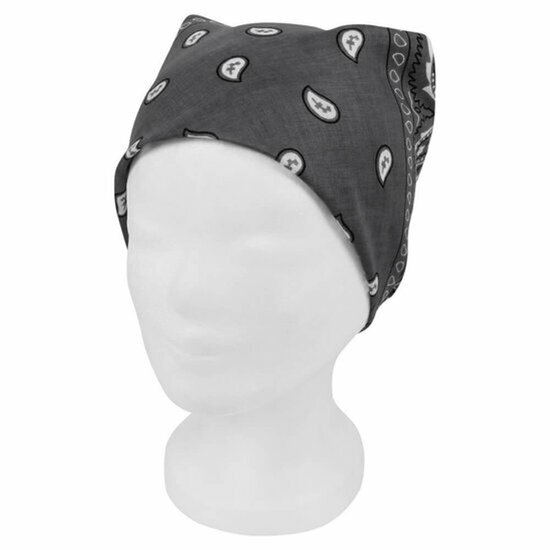 Haarband Bandana Zakdoek 55cm – Paisley Print – Geel - Uiterlijk | Haarverzorging