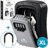 Boncy® Premium Sleutelkluis - Sleutelkastje met Code voor Binnen & Buiten - Inclusief Wandmontage & Ophangen met Beugel - Sleutelkastjes met Cijferslot - Sleutelkluisje Sleutelkast - Sleutels Kluis - Sleutel Kastje