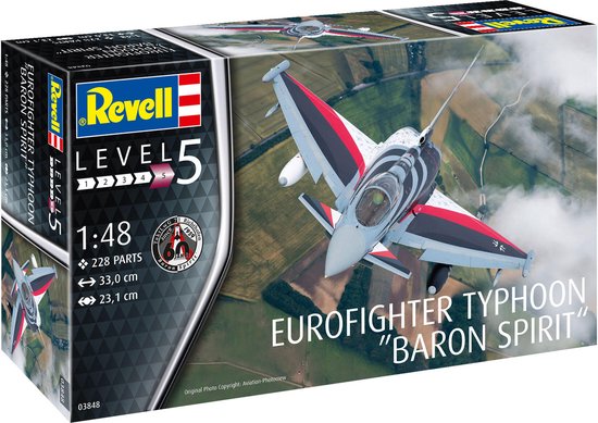 Revell Modelbouwpakket Militaire voertuigen - 03848 Eurofighter Typhoon -BARON SPIRIT- Plastic - 1:48 - Modelbouw