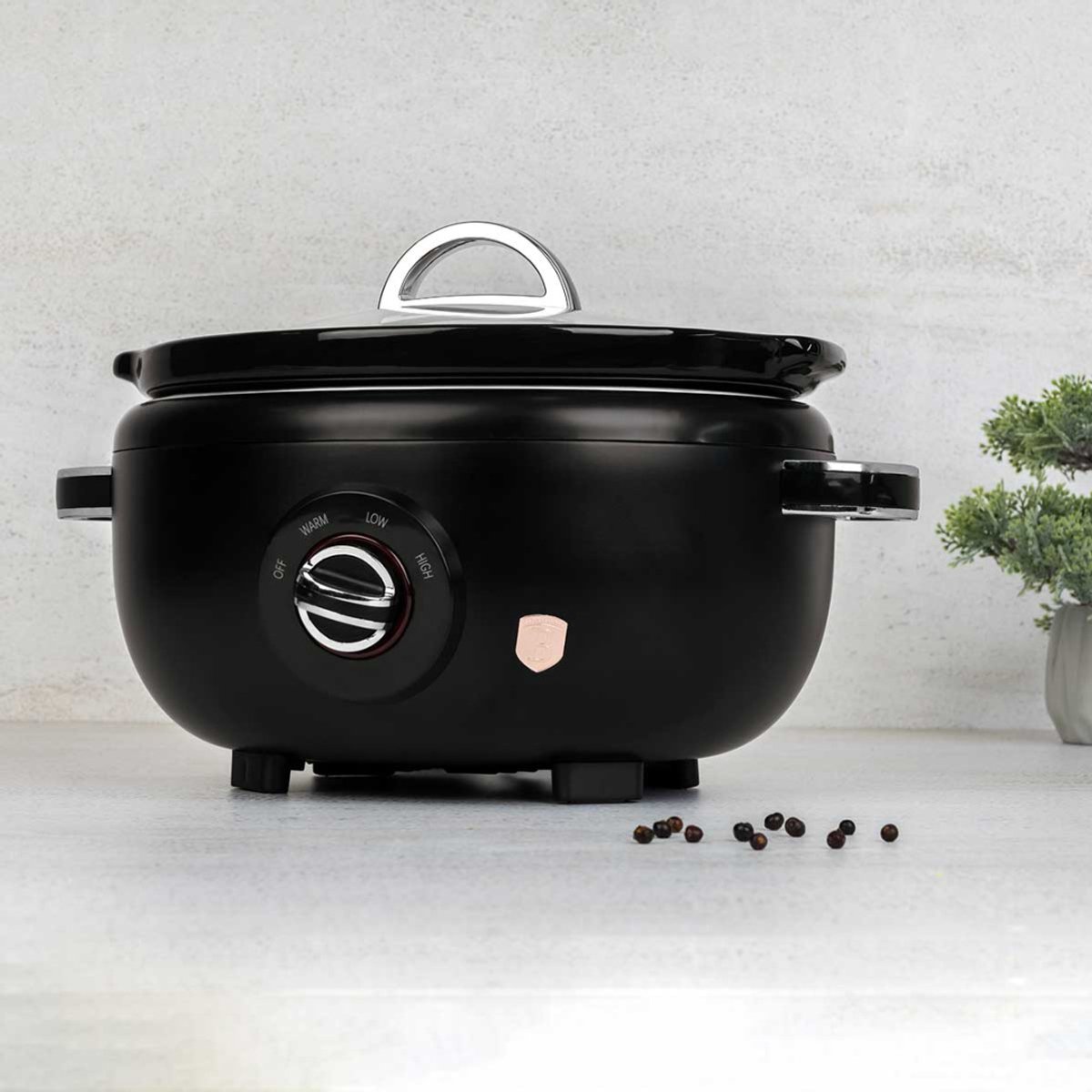 Afbeelding 3 van Berlinger Haus 9669 - Slowcooker - Black Silver - 3.5 liter inhoud - Monaco collection