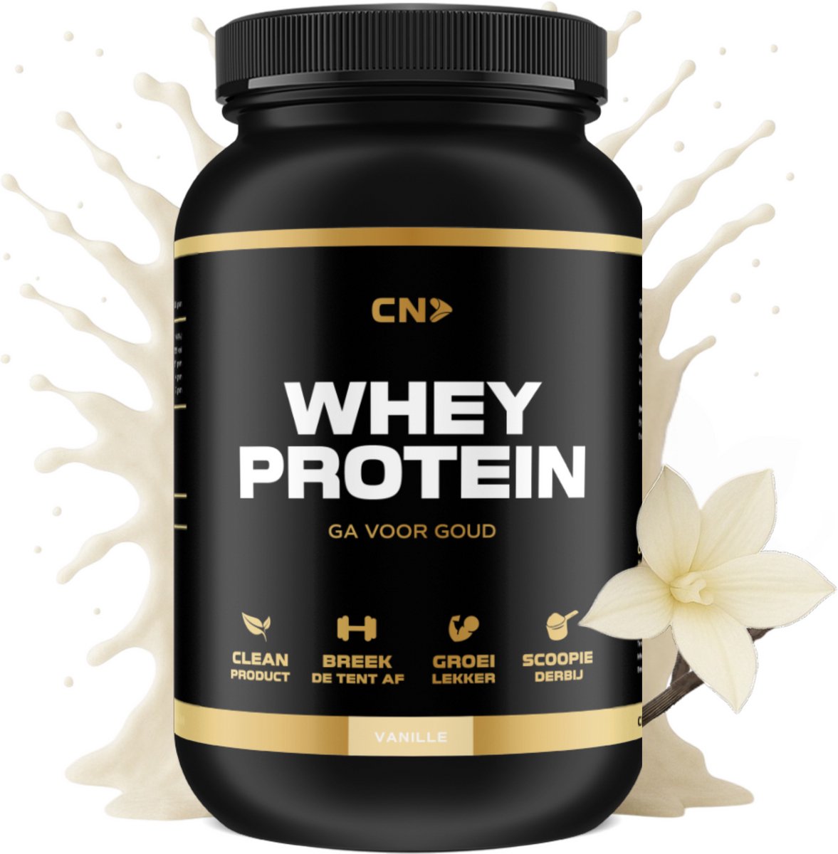 Goedkoopste CN Supplements Whey Protein - Vanille - Eiwitpoeder - Eiwitshake - 1000 gram - 28 Shakes