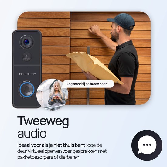 Cankypu wifi video deurbel camera draadloze 1080p hd camera 2-weg audio bewegingsdetectie infrarood nachtzicht real-time monitor ondersteuning tuya app waterdichte hoes ondersteuning opslagkaart
