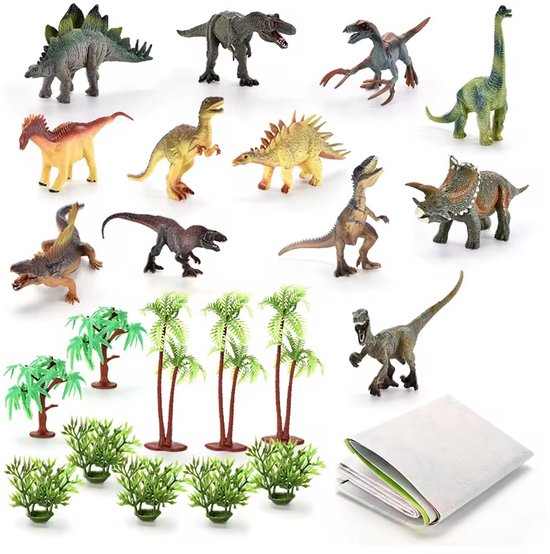 YANAH Dinosauruspark - Speelgoed Set - met Speelmat - Educatief speelgoed voor 3 tot 8 Jaar van YANAH — afbeelding 2