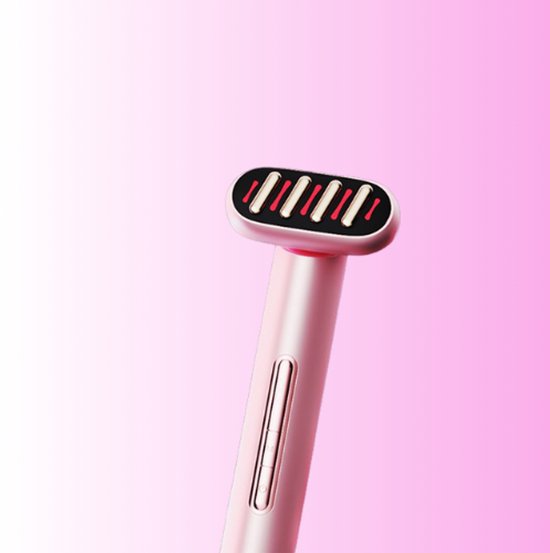 skincare wand - skin care wand - rood licht - blauw licht - huidverjonging - betere huid - massage stick - red light therapy