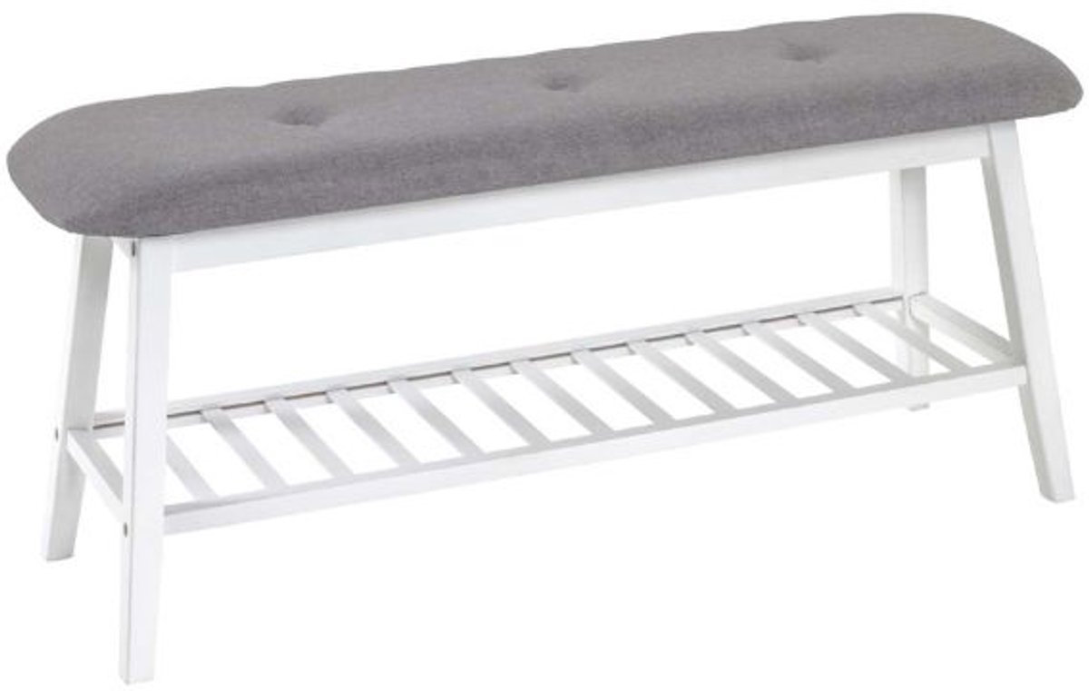 Zitbank Met Opbergrek | 100 X 30 X 44 Cm | Wit