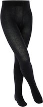 Esprit Foot Logo versterkt slijtvast katoen panty kinderen zwart - maat 110-116