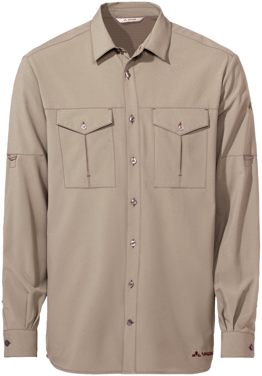VAUDE Men’s Rosemoor LS Shirt II Heren Outdoorblouse Linen Uni