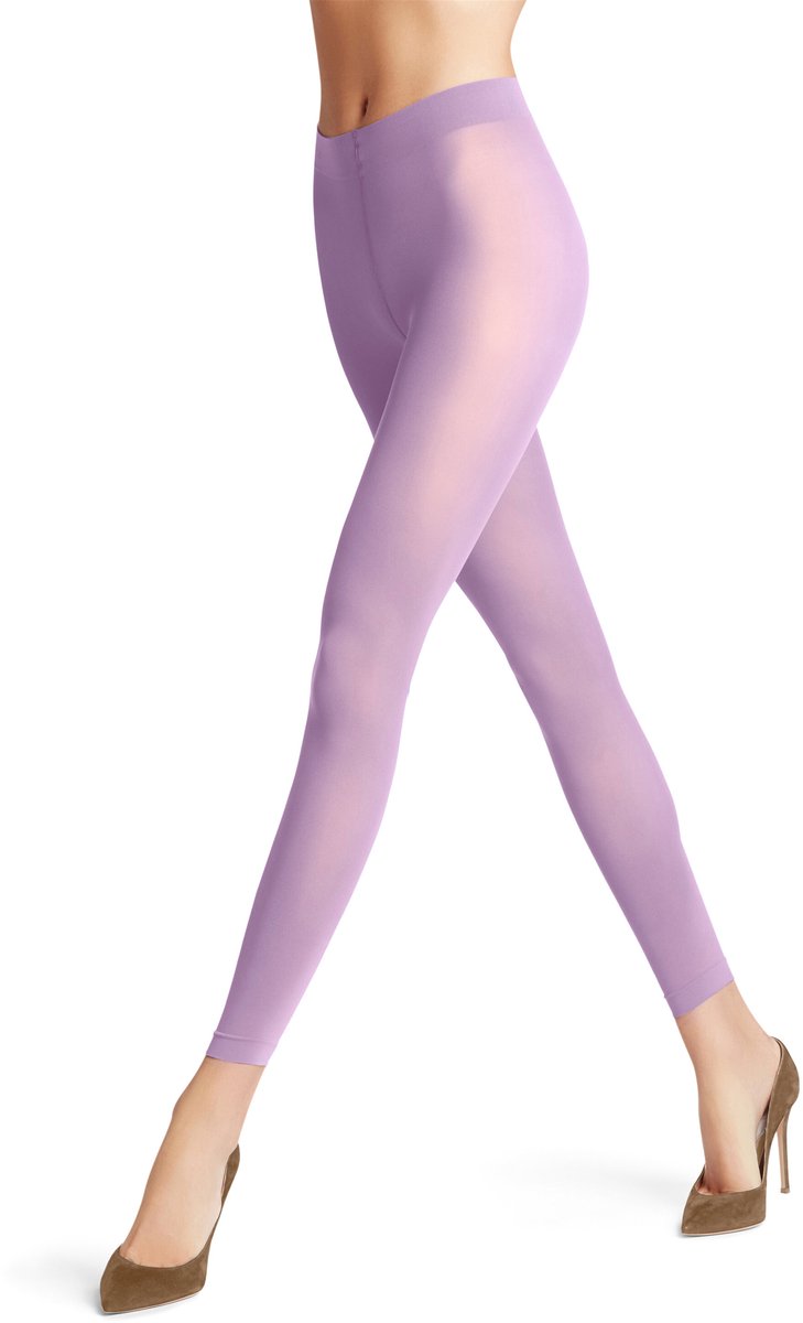 FALKE Pure Matt eenkleurig materiaal ondoorzichtig 50 DEN legging dames roze - maat M