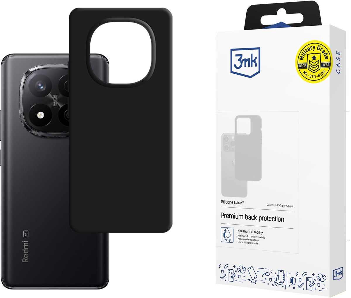 Redmi Note 14 Pro+ - 3mk siliconen hoesje
