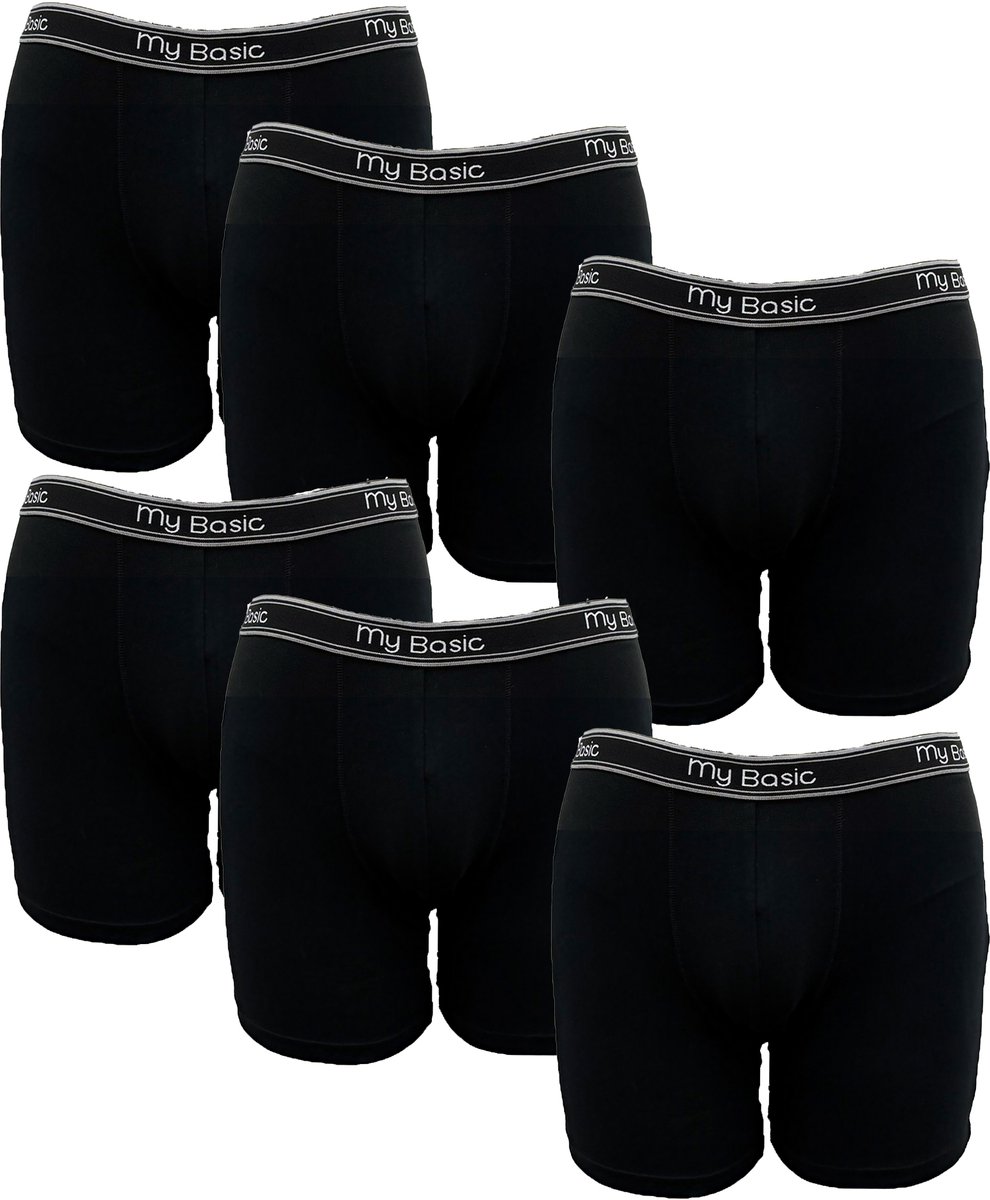 After Eden My Basic Mens boxer 6-pack Heren onderbroek - Zwart - Maat M