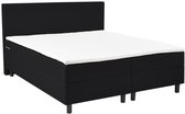 Boxspring SleepEase - 180x200 Compleet - Zwart Glad - Golden Matrassen Zeeland