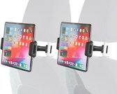 Tablet Houder Auto - 2 stuks Tablet Houder voor Hoofdsteun - Telefoon Houder Auto - Geschikt voor iPad, Telefoon, tablet - schermformaat 7 tot 12.9 inch - Draaibaar & Kantelbaar (CNC17-2PACK)