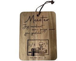 Meester cadeau - Geschenk meester cadeautjes - Leraar cadeau - Bedankt meester cadeau - Bedankt meester - Docent cadeau - Afscheidscadeau meester - Afscheid meester - Meester cadeau - Meester cadeau bedankt meester - Voor de meester - Teacher gift