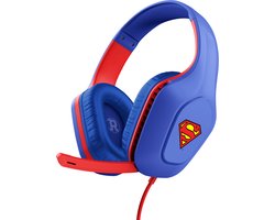 Trust GXT 415SM Zirox - Bedrade Superman Gaming Headset - voor PC, PS4, PS5, Xbox & Switch - Stereo - Superman Blauw