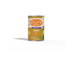 Pure -Natuurlijk Hondenvoer Kip met Rijst – 65% Vers Vlees – Glutenvrij – Voor Puppy, Volwassen en Senior – 6x400g