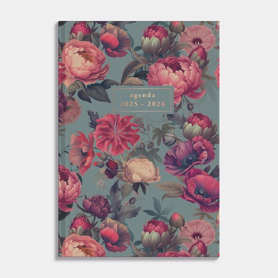 Hobbit - Schoolagenda 2025-2026 - 1 week op 2 pagina's - Harde kaft - A5 (14 x 20,5 cm) - Bloem Klassiek