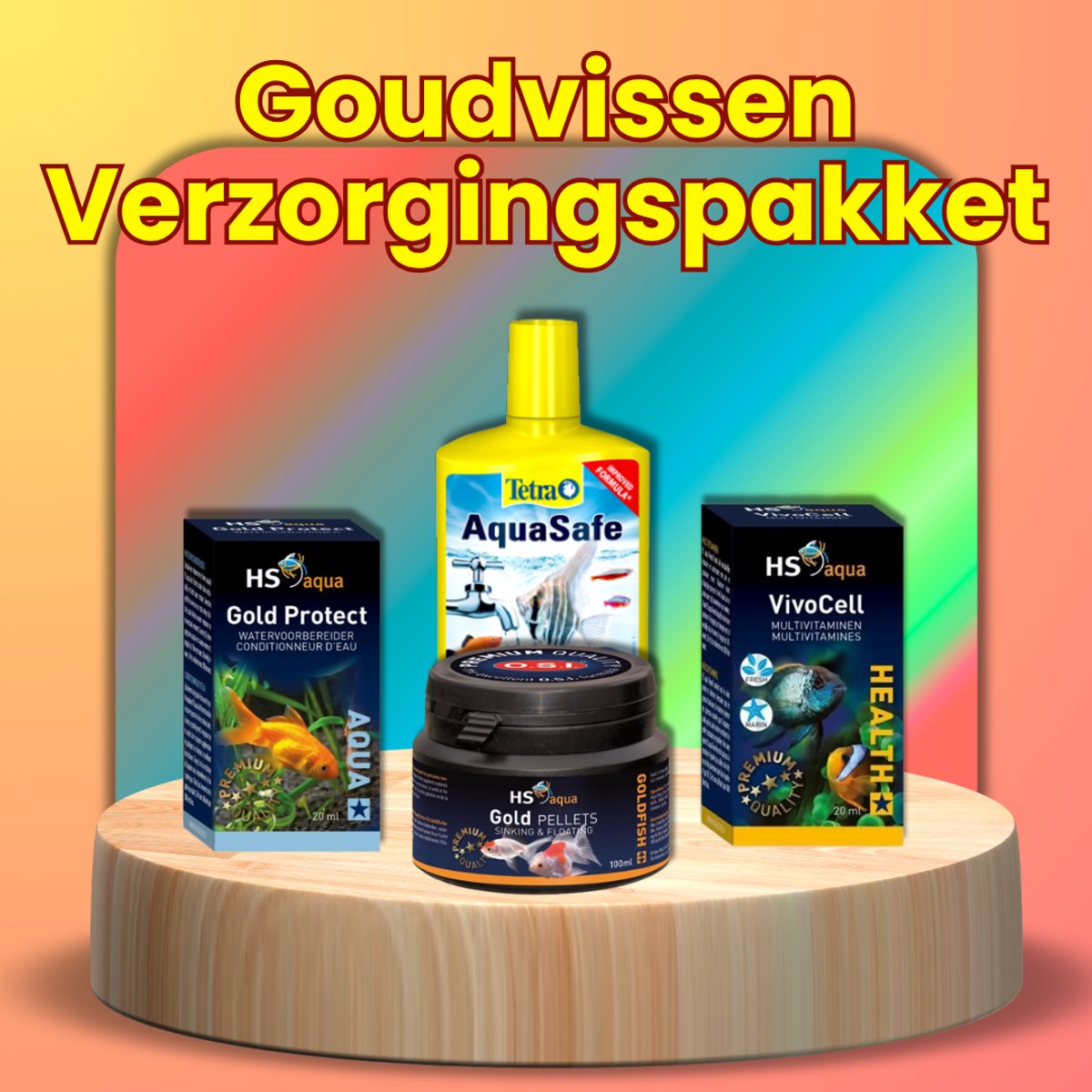 Goudvissen Verzorgingspakket – Complete Dagelijkse Zorg voor Sterke, Actieve Goudvissen