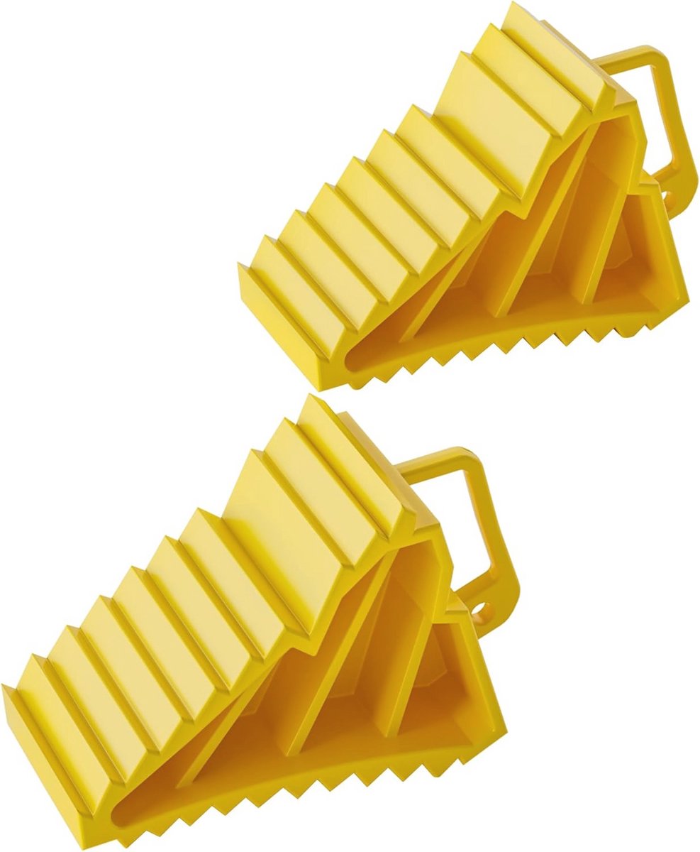 Wielkeg set tot 2 ton - Antislip wielstoppers voor caravan, camper, en auto