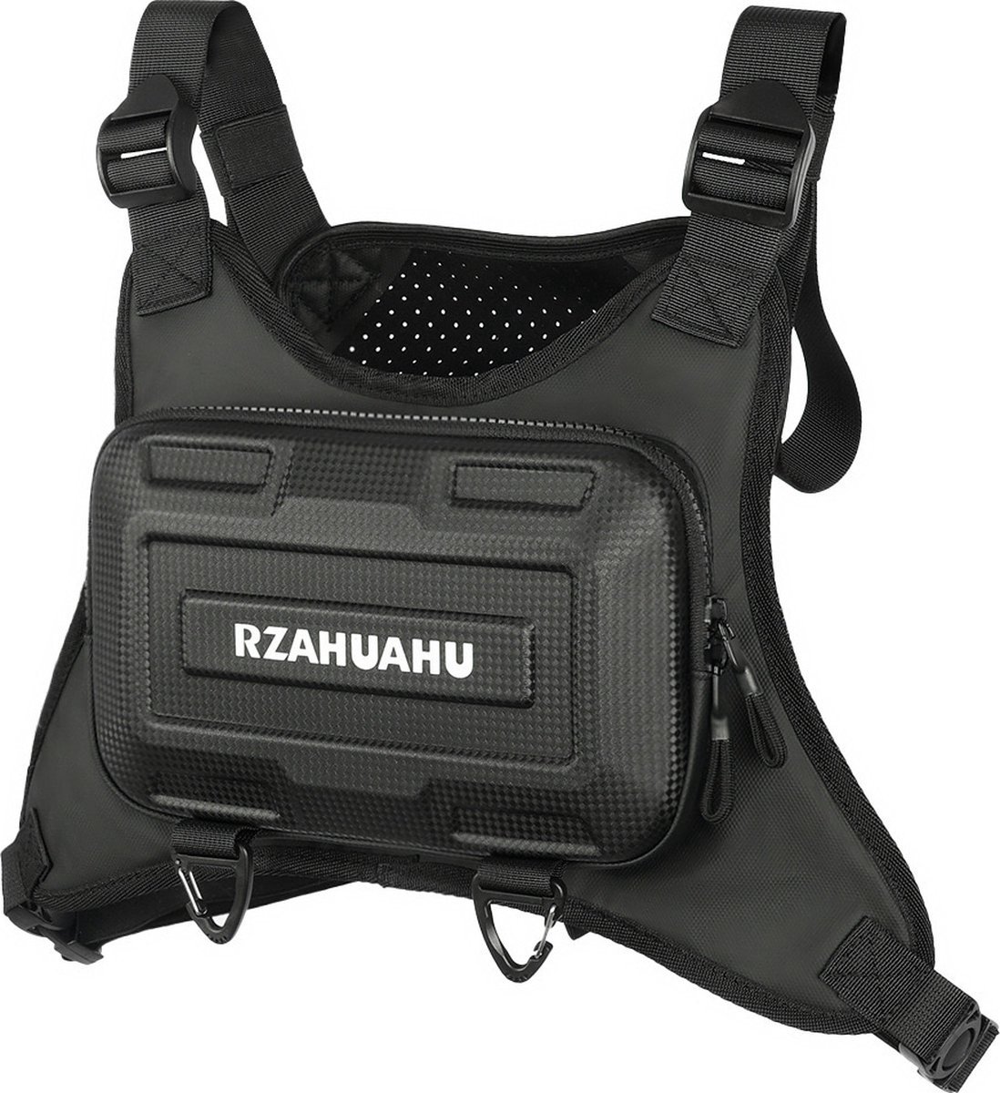 Nixnix® - Sport Tas met Borst Bevestiging - Zwart - Rugzak - Hardlopen