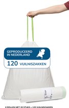 Sacs poubelles simples 120 pièces 60L - Convient pour code M