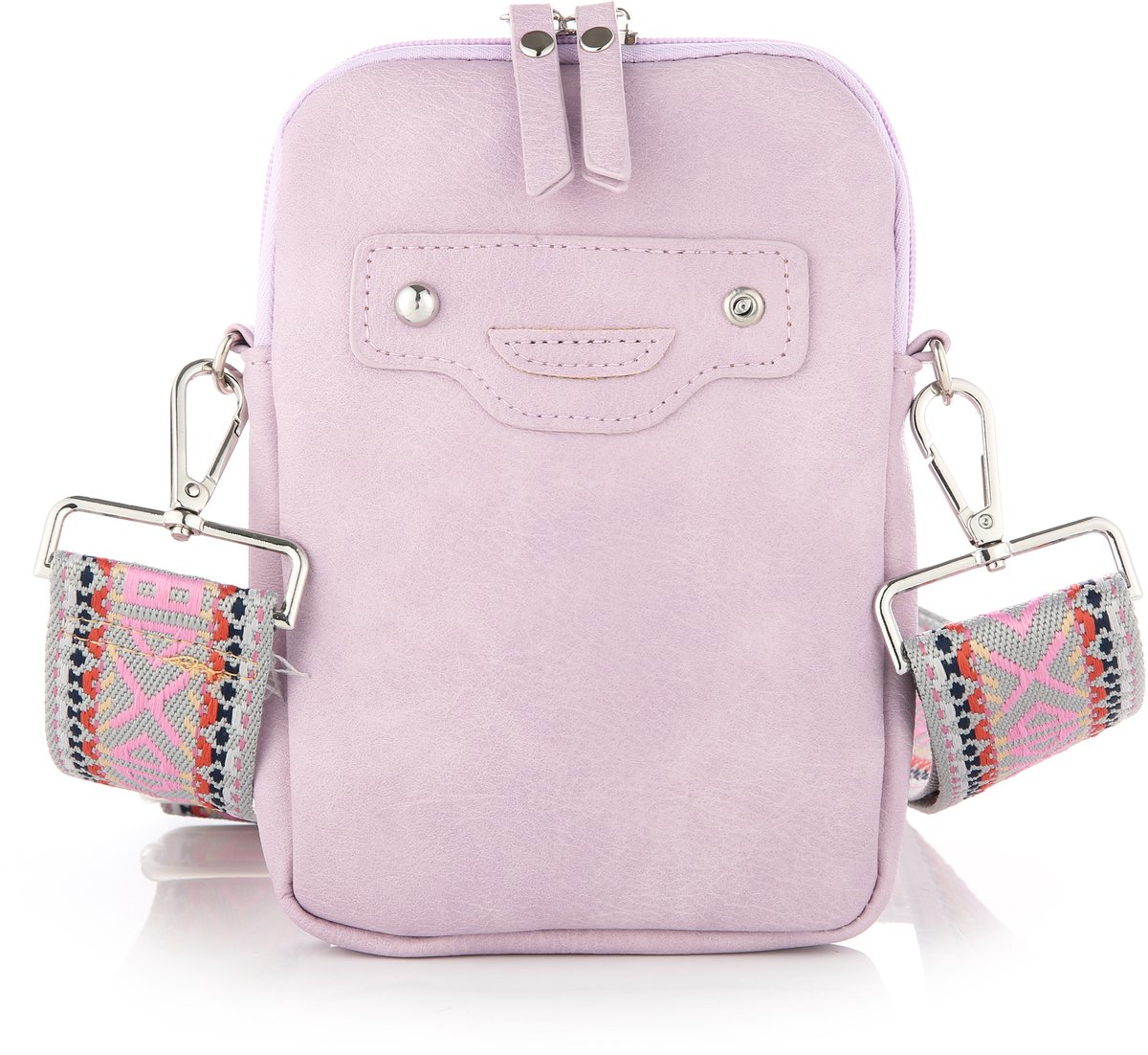 Telefoon tasje - Groot formaat - LILA - licht paars - dames bag - crossbody