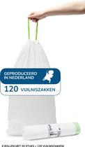Sacs poubelles simples 120 pièces 30L - Convient pour le code O