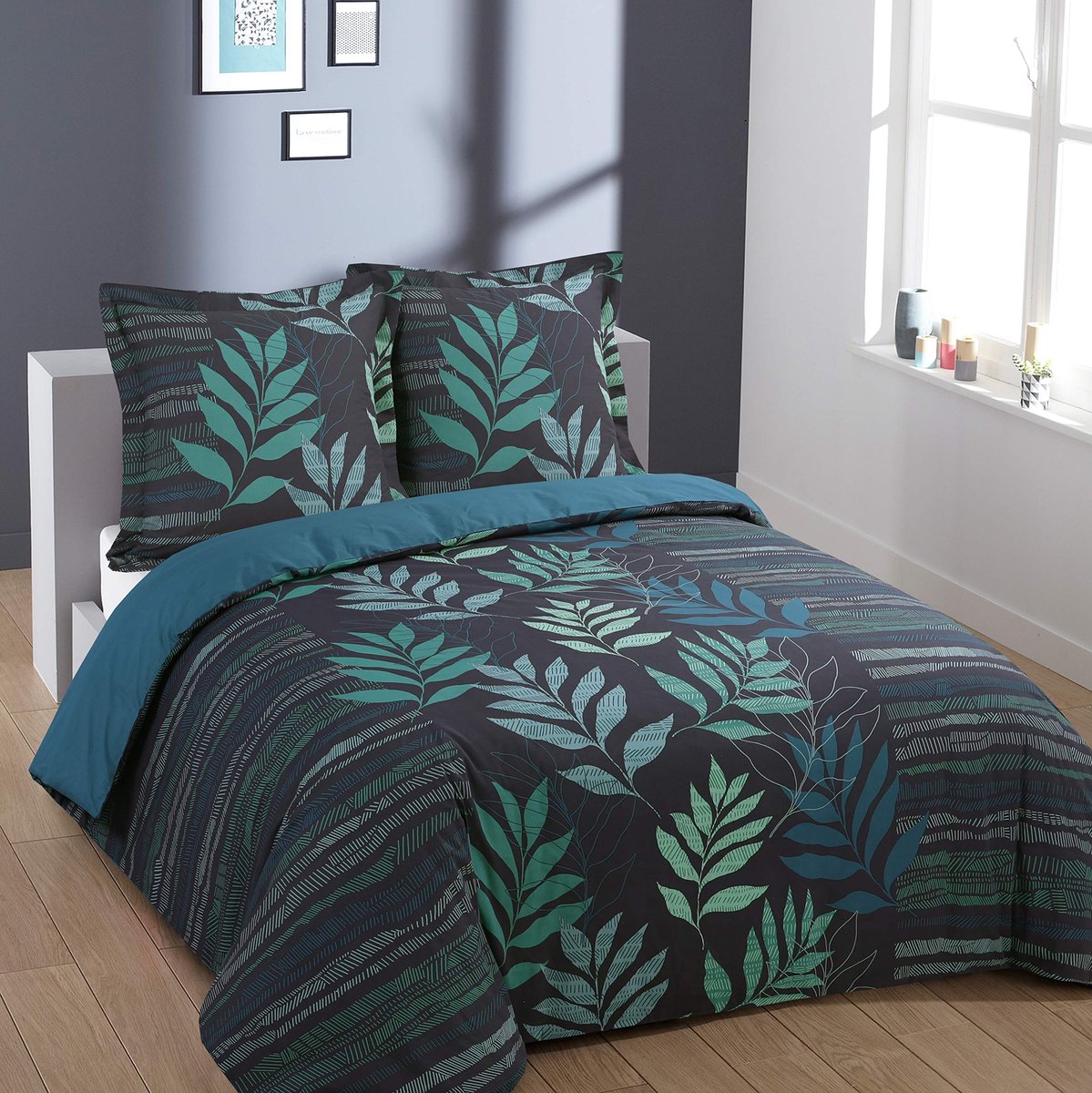 Ibenzoa® Hoogwaardige Katoenen Dekbedovertrekset met Kussenslopen – 240x220 cm