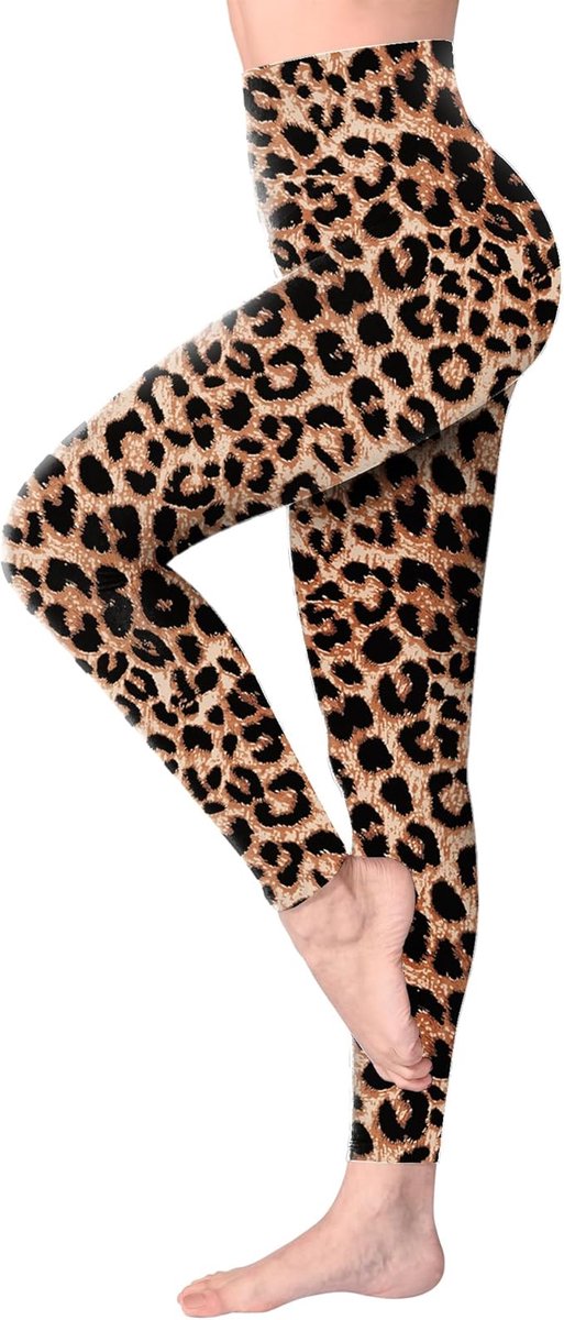 Legging met Hoge Taille voor Vrouwen - Boterzachte Yoga Broekjes voor Sport en Fitnes L-XL