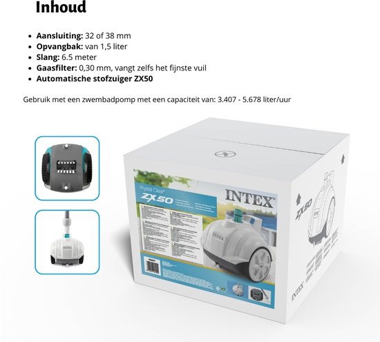 Intex 28007 Automatische Zwembadreiniger ZX50